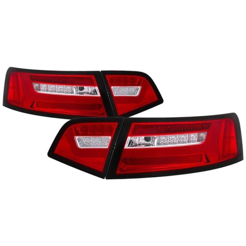 SPYDER 5085191 LED Tail Lights - Red Clear