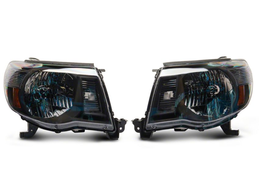 Raxiom TT26260 05-11 Toyota Tacoma Axial Series OE Replacement Headlights- Blk Housing (Clear Lens)
