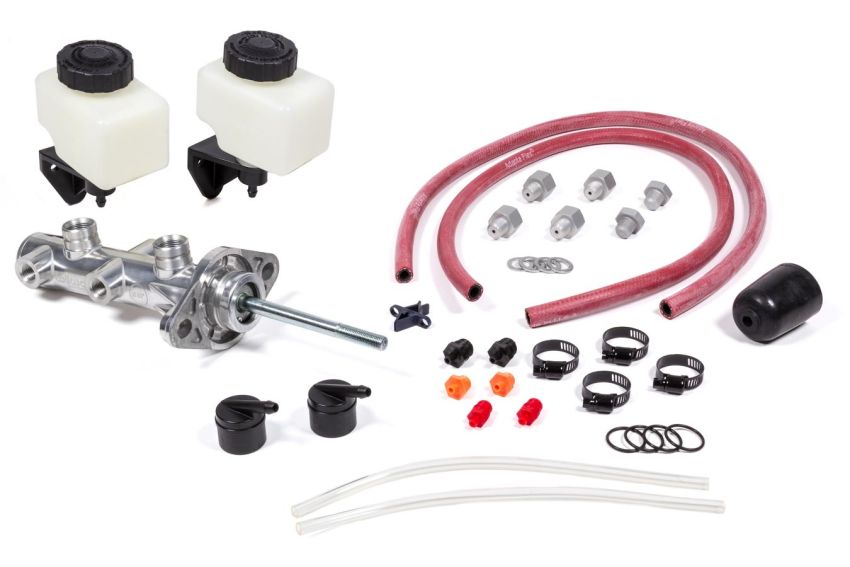 Wilwood 260-14241-P Tandem Remote Master Cylinder - 7/8in Bore Ball Burnished