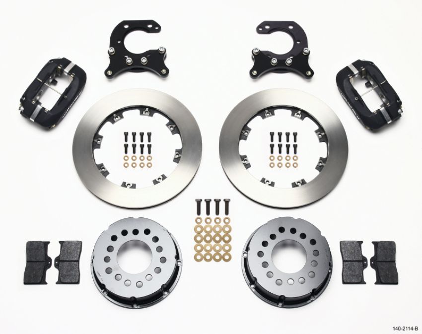 Wilwood 140-2114-B Forged Dynalite P/S Rear Kit Big Ford 2.54in Offset