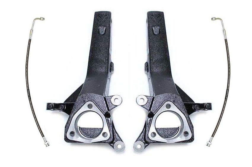 Maxtrac 705340 04-18 Nissan Titan 2WD 4in Front Lift Spindles w/Extended DOT Compliant Brake Lines