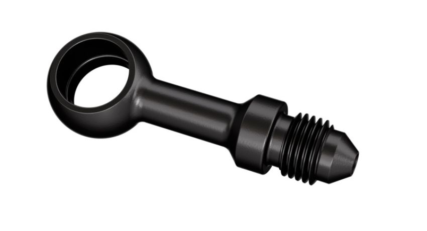 Goodridge P592-03-04ZBK Straight Banjo Adaptor for 7/16 Bolt