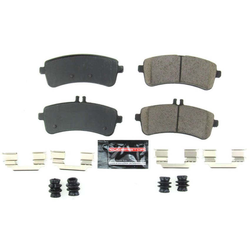 PowerStop Z23-1681 PowerStop - Z23 Daily Driver Carbon-Fiber Ceramic Brake Pads with Hardware Kit