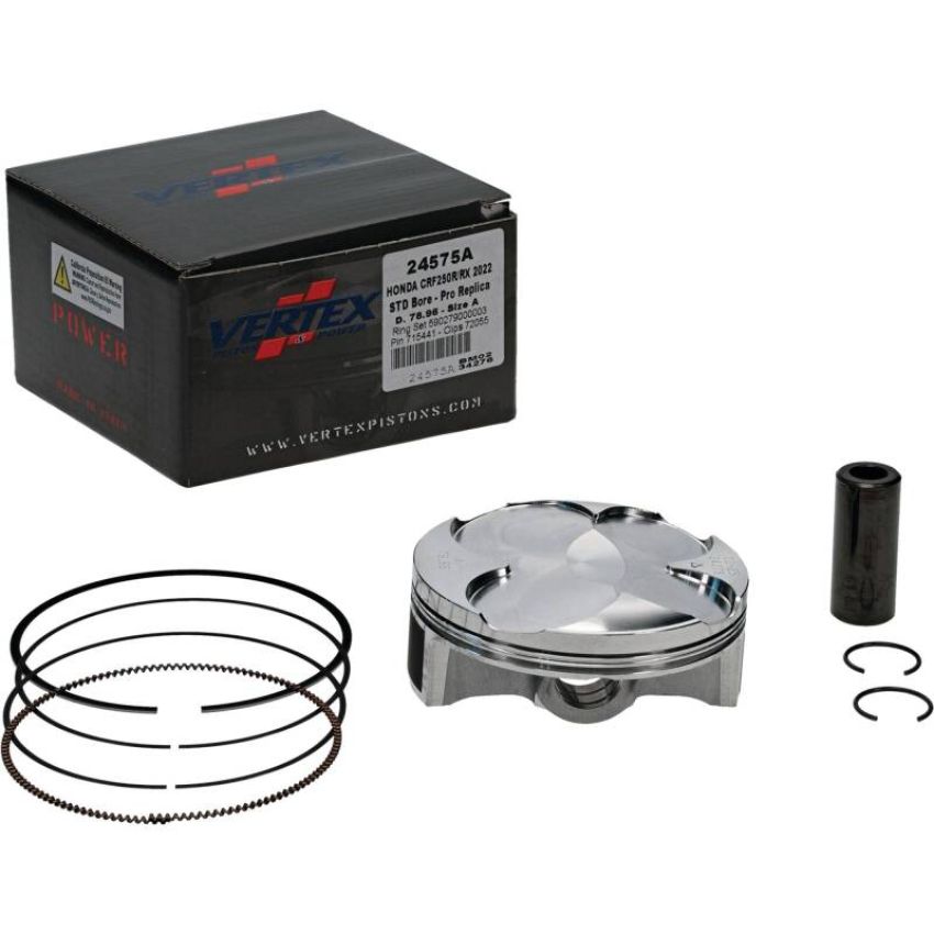 Vertex Pistons 24575A Vertex Piston 22-24 Honda CRF 250 R 250cc Forged Replica Piston Kit