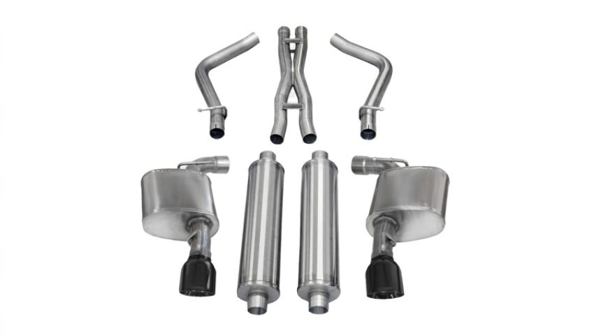 CORSA Performance 14463BLK Corsa 2012-2013 Dodge Charger SRT-8 6.4L V8 Black Sport Cat-Back Exhaust