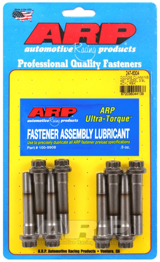 ARP ARP247-6304 Rod Bolt Kit Dodge Cummins 3.9L 4BT 4-Cyl