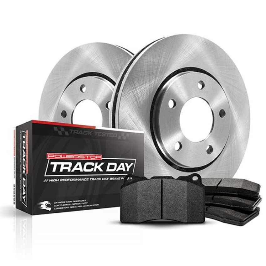 PowerStop TDBK8871 Track Day High-Performance Brake Pad and Rotor Kit