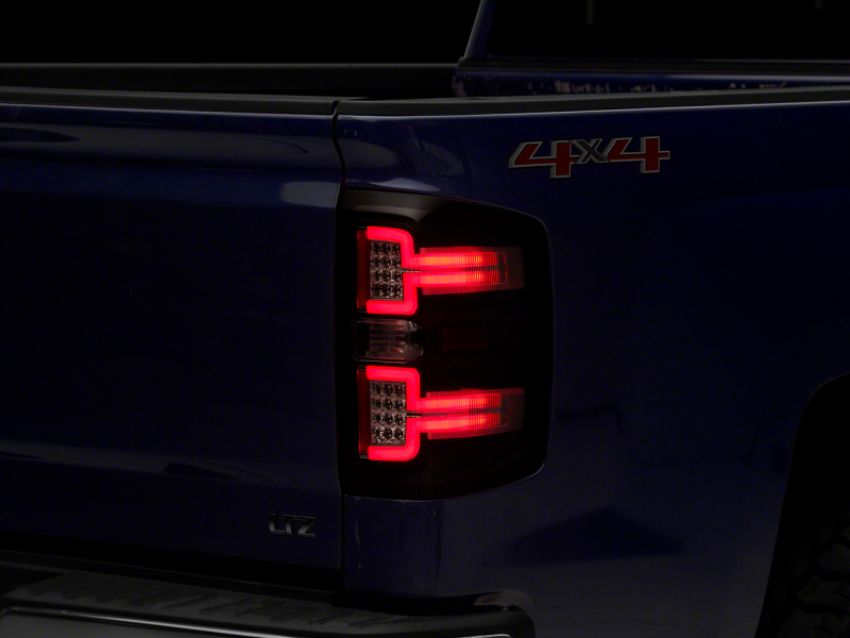 Raxiom S114457 14-18 Chevrolet Silverado 1500 LED Taillights w/ SEQL Turn Signals- Blk Housing (Clear Lens)