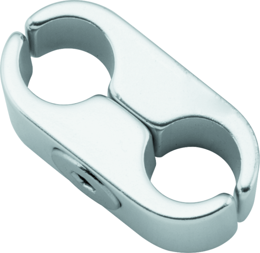 BikeMaster 152467 2 Lines Cable Clamp - Silver