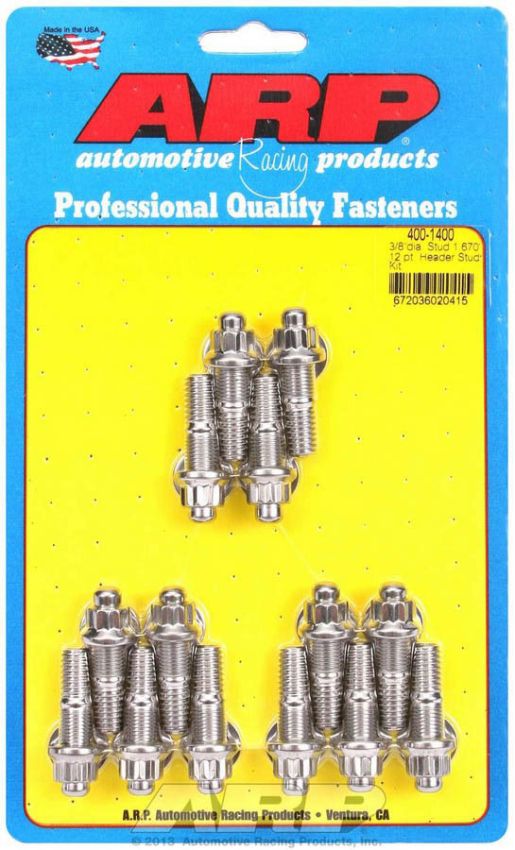 ARP ARP400-1400 S/S Header Stud Kit - 3/8 x .750 UHL (14)