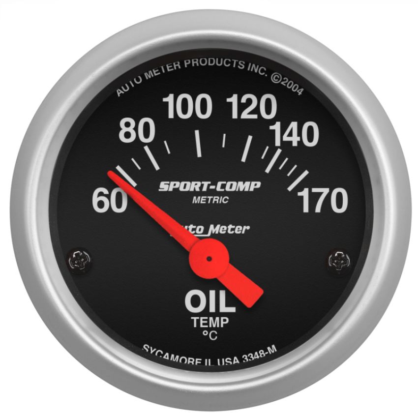 AutoMeter 3348-M GAUGE, OIL TEMP, 2 1/16