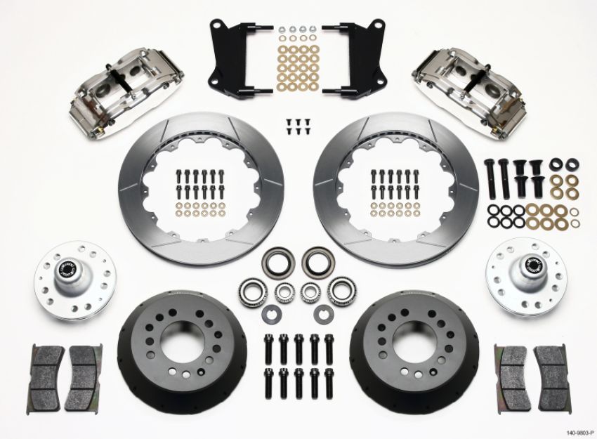 Wilwood 140-9803-P Narrow Superlite 6R Front Hub Kit 12.88in Polished 67-69 Camaro 64-72 Nova Chevelle