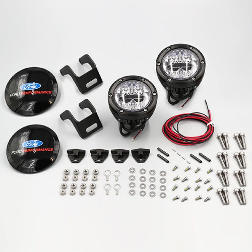 Ford Racing M-15200K-BML Ford Performance Parts By Rigid Bronco Mirror Mounted Off-Road Light Kit