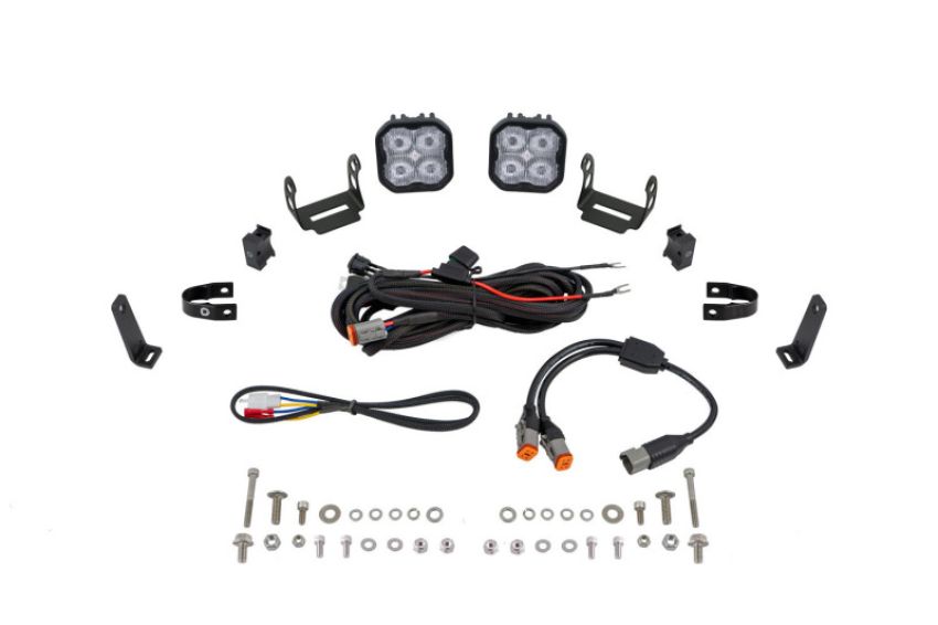 Diode Dynamics DD7681 SS3 LED Bumper 1 In Roll Bar Kit Pro - White SAE Fog (Pair)