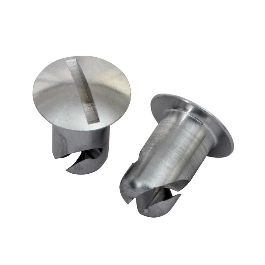 Moroso 71363 Quick Fastener - Oval Head - 7/16in x .450in - Aluminum - 10 Pack