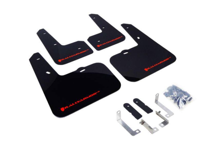 Rally Armor MF24-UR-BLK/RD Black Mud Flap/Red Logo