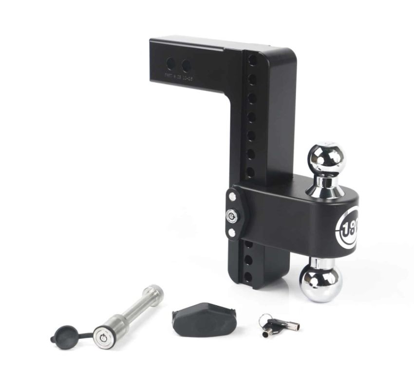 Weigh Safe CTB10-2.5-KA-CER-BLA 180 Hitch 10in Drop Hitch & 2.5in Shank (10K/18.5K GTWR) w/WS05 - Black Cerakote