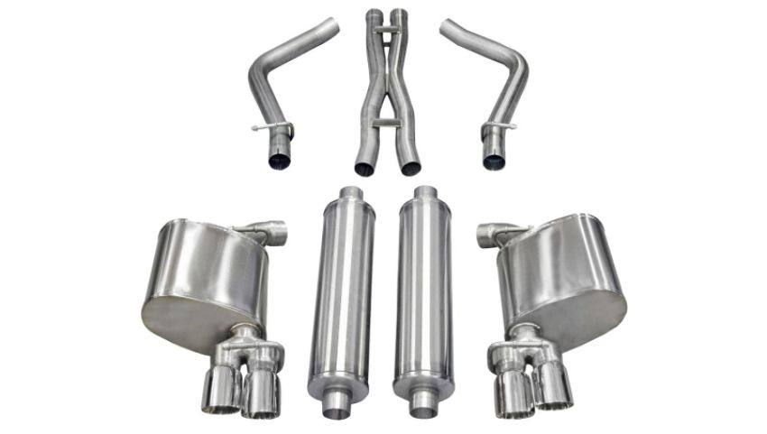 CORSA Performance 14522 Corsa 2011-2014 Dodge Charger R/T 5.7L V8 Polished Xtreme Cat-Back Exhaust