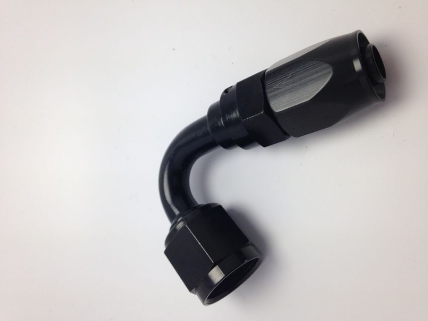 FRAGOLA FRG231206-BL Hose Fitting #6 120 Deg Pro-Flow Black