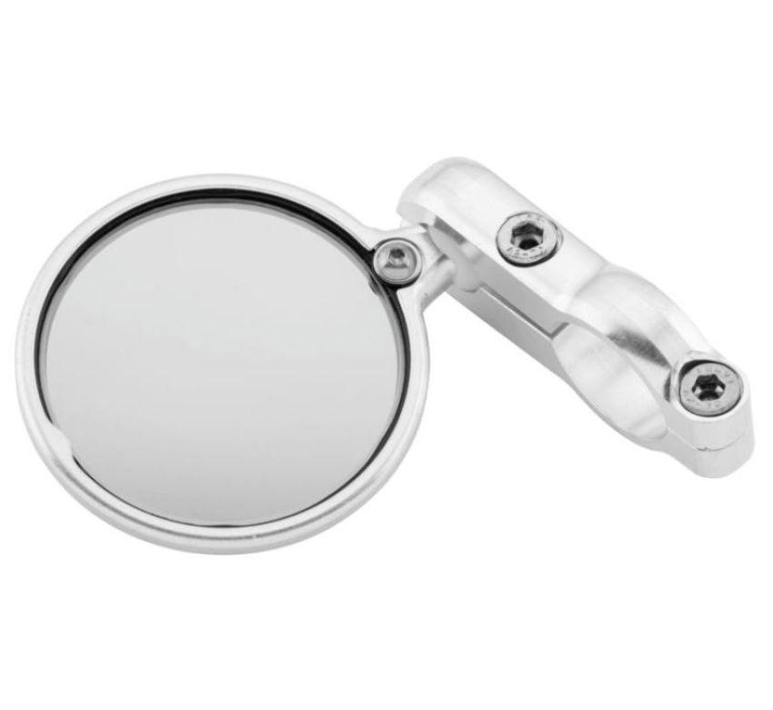 CRG Constructors HS-201-L CRG Hindsight 3 in. Round Bar-End Mirror Left - Silver