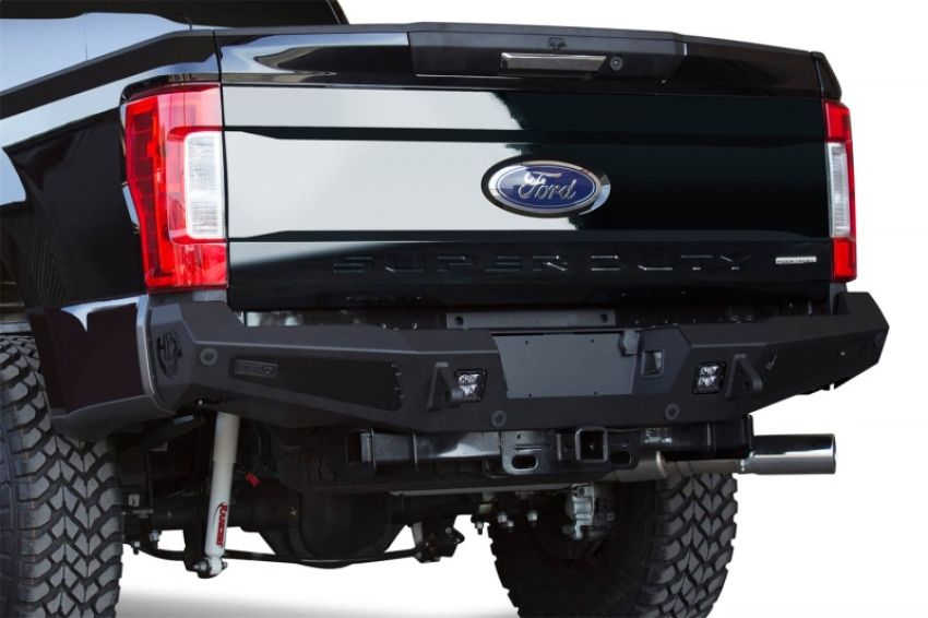 Addictive Desert Designs R167301280103 17-18 Ford F-250 HoneyBadger Rear Bumper w/ Backup Sensor Cutouts