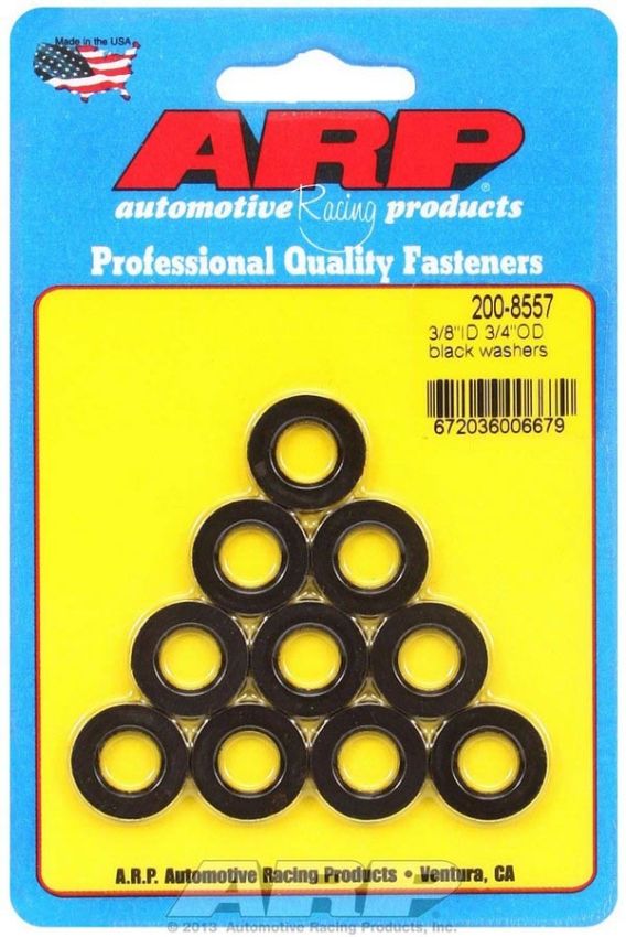 ARP ARP200-8557 Black Washers - 3/8 ID x 3/4 OD (10)