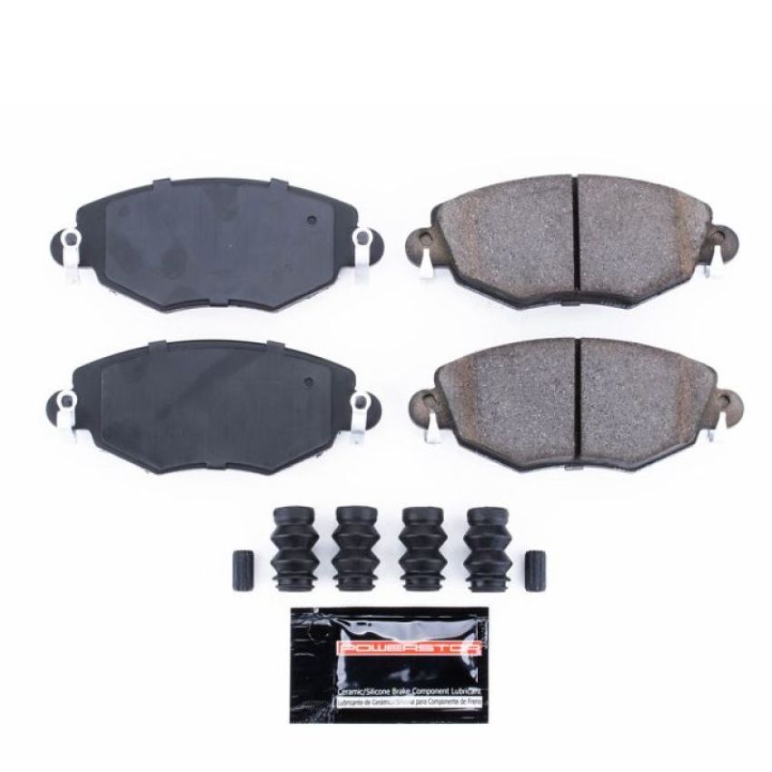 PowerStop Z23-910 PowerStop - Z23 Daily Driver Carbon-Fiber Ceramic Brake Pads with Hardware Kit