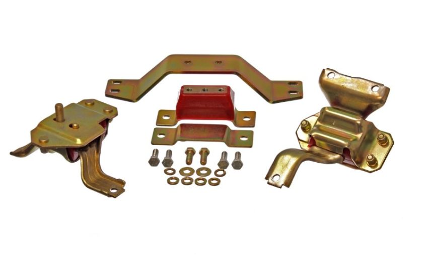 Energy Suspension 4.1130R 99-04 Ford Mustang 4.6L V8 Red Motor & Transmission Mount Set