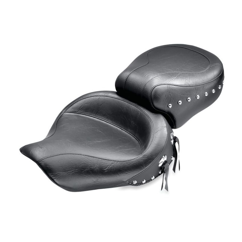 Mustang Motorcycle 75111 Mustang 91-05 Harley Dyna Wide Touring 1PC Seat - Black