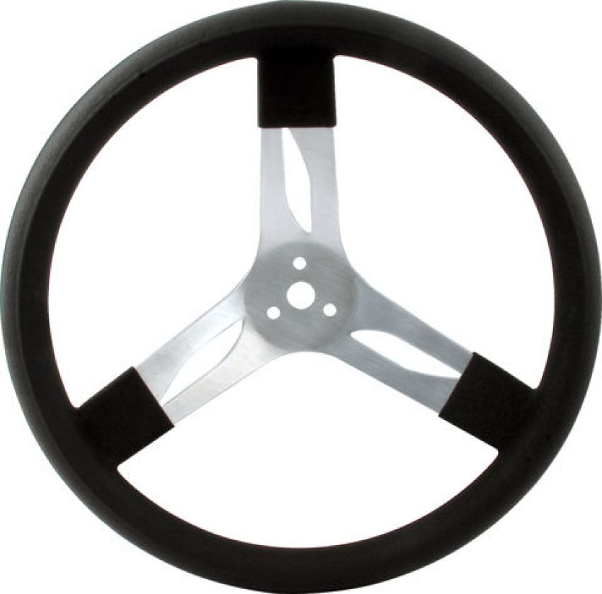 QUICKCAR RACING PRODUCTS QRP68-002 17in Steering Wheel Alum Black