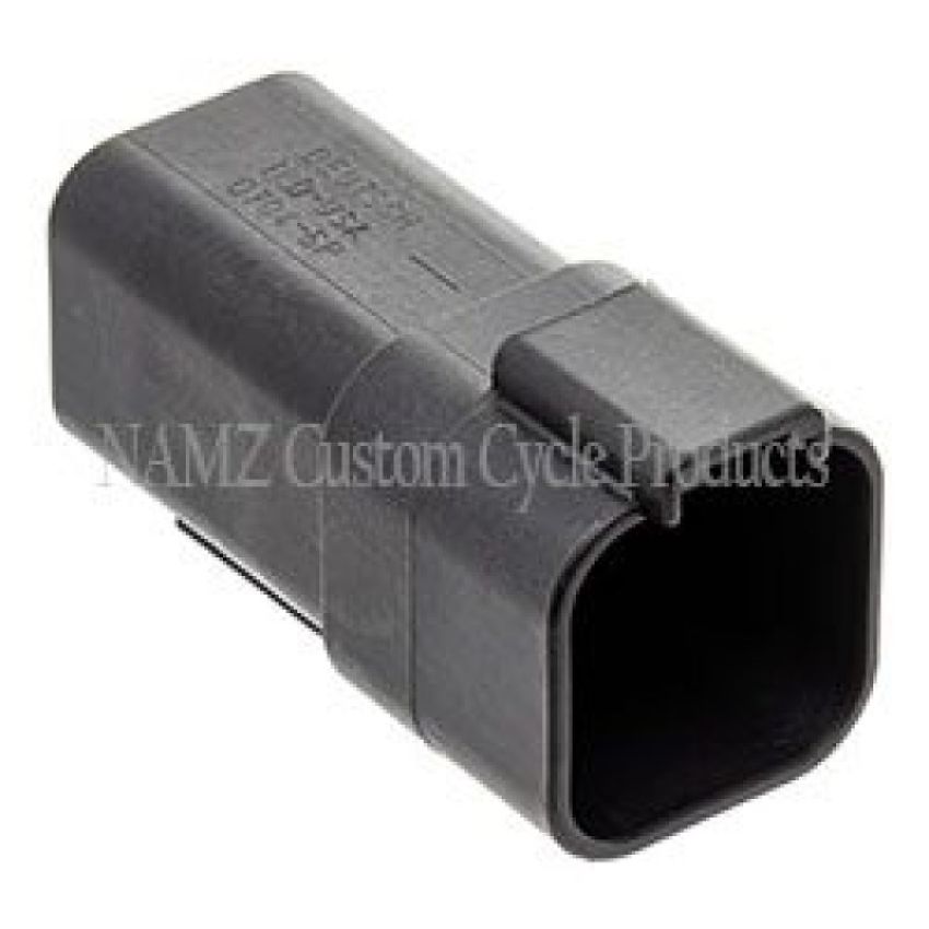 NAMZ DR-6B Deutsch DT Series 6-Wire Receptacle & Wedgelock - Black (Repl. HD 72106-94BK)