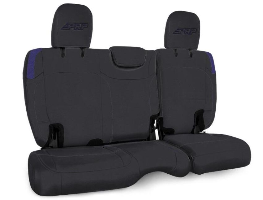 PRP Seats B041-08 PRP Jeep Wrangler JL Rear Bench Covers - 2 door - Black/Purple