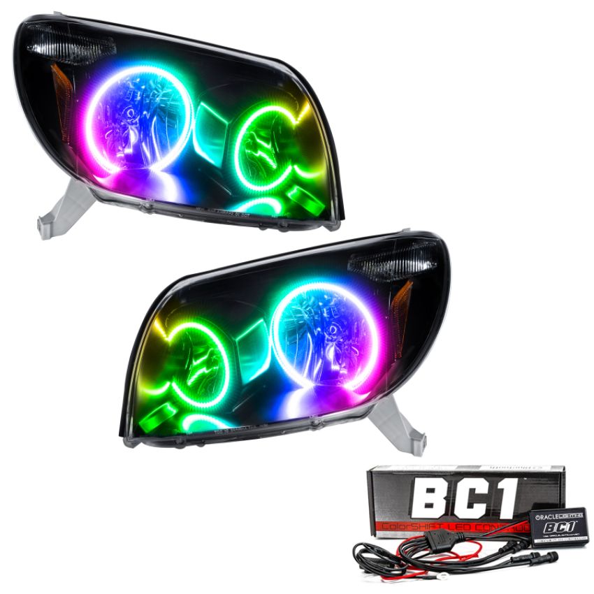 Oracle Lighting 7118-335 2003-2005 Toyota 4-Runner Pre-Assembled LED Halo Headlights - (Black Housing)