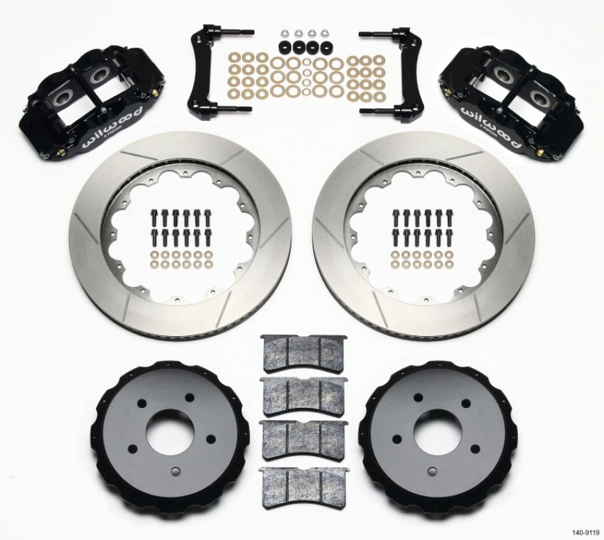 Wilwood 140-9119 Narrow Superlite 4R Rear Kit 14.00in 97-04 Corvette C5/Z06 05-13 C6