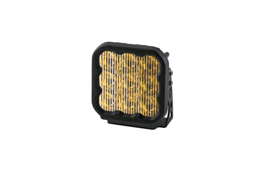 Diode Dynamics DD6781S SS5 LED Pod Sport - Yellow Driving (Single)