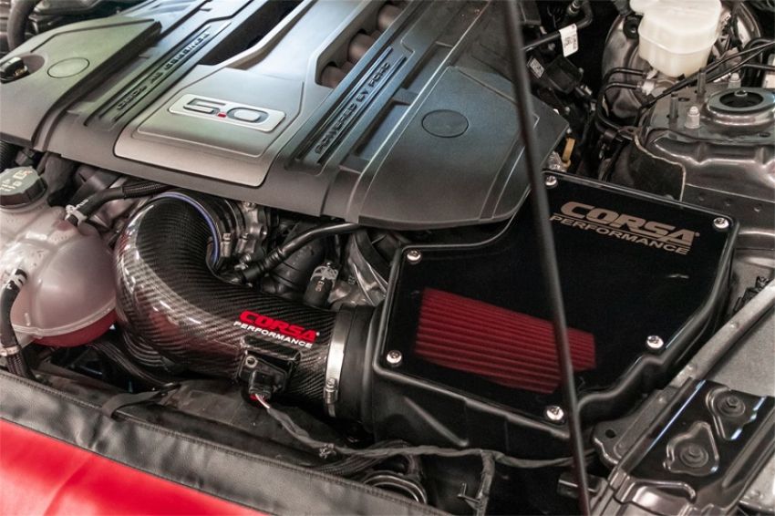 Corsa Performance 44007D Corsa Performance Mustang GT Closed Box Air Intake with Carbon Fiber Air Duct/Dr