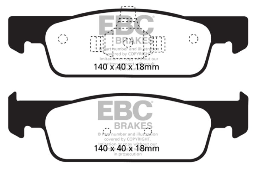 EBC Brakes UD1830 Ultimax OEM Replacement Brake Pads