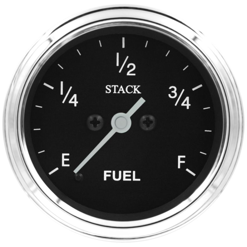 AutoMeter ST3315C Stack 52mm 0-280 Ohm Programmable Pro Stepper Motor Fuel Level Gauge - Classic