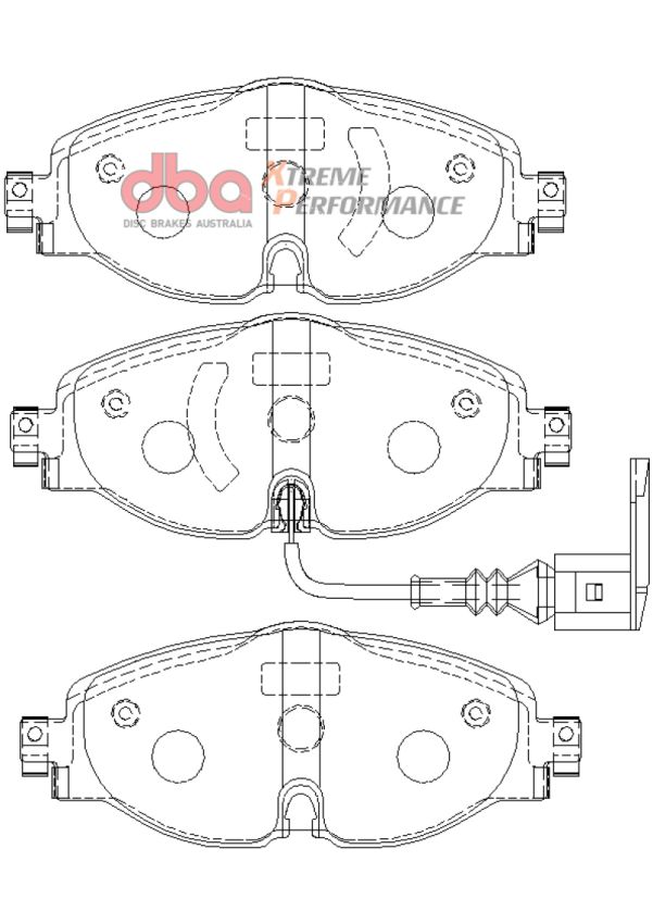 DBA 15-19 Audi A3 (w/288mm Front Rotor) XP Performance Front Brake Pads