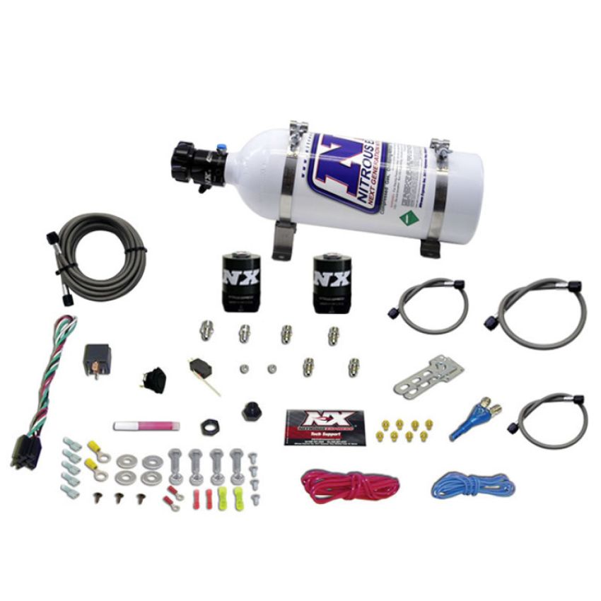 Nitrous Express 20118-05 GM EFI RACE (100-150-200-250HP) SINGLE NOZZLE WITH 5LB BOTTLE