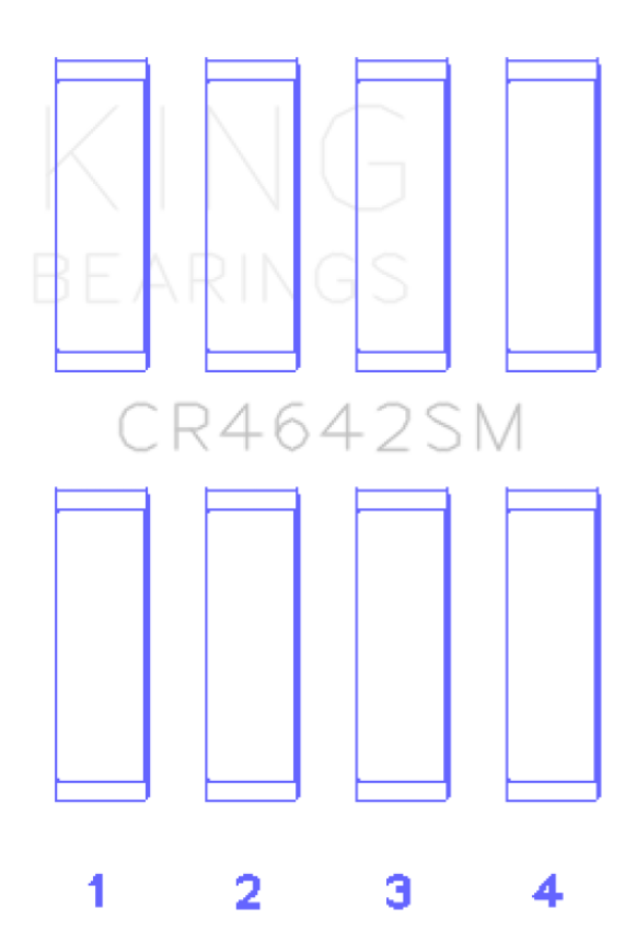 King Toyota 1/2NR-FE (Size STD) Rod Bearing Set