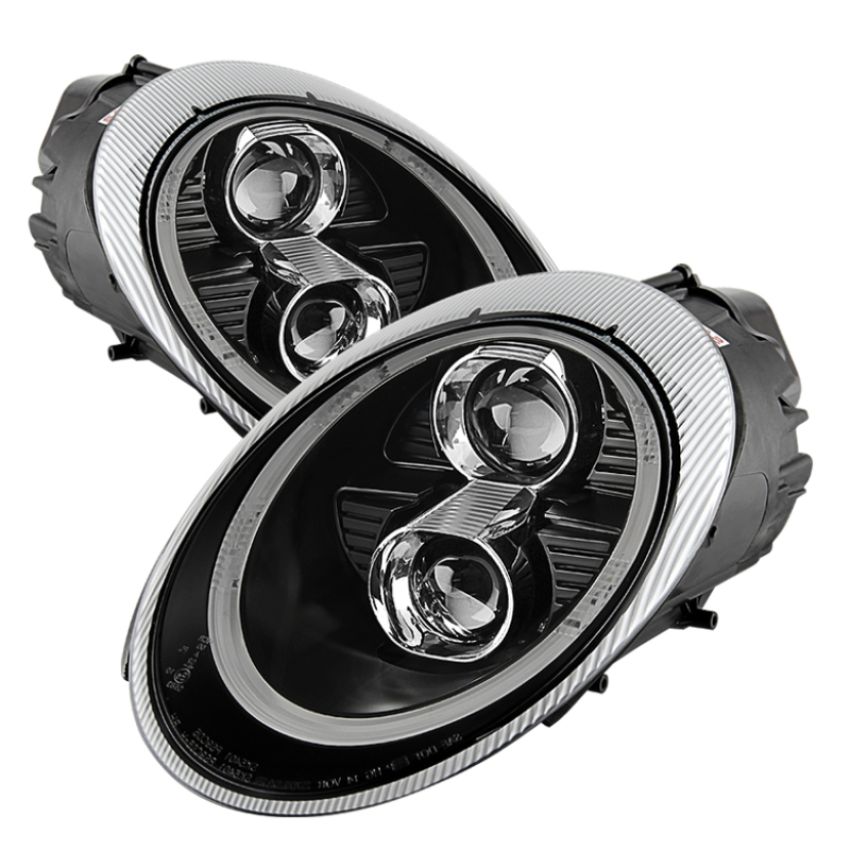 SPYDER 5080134 Projector Headlights - DRL LED - Black