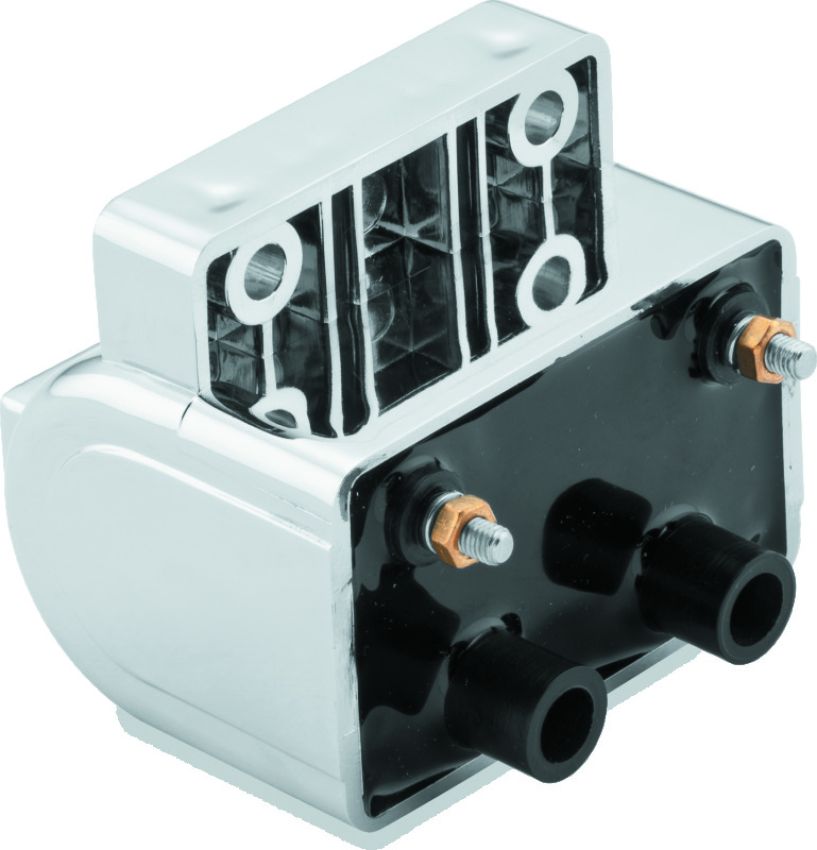 TwinPower 210536 Twin Power 80-84 Big Twin and XL Ignition Coil Chrome Replaces H-D 31609-80 4 Ohm