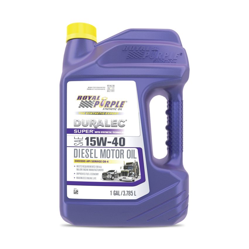 Royal Purple 43154 Duralec Super Diesel 15W-40 CK-4 Motor Oil - 1 Gallon
