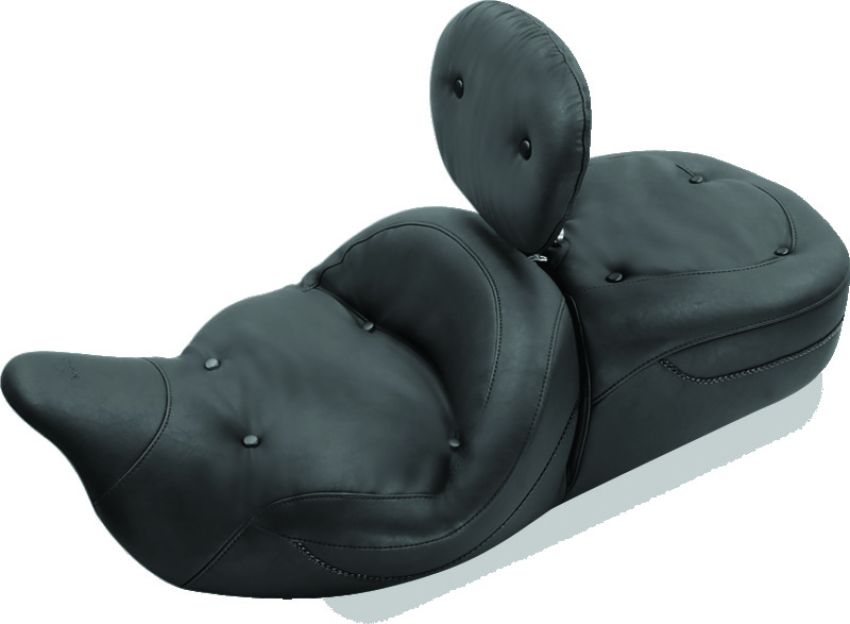 Mustang Motorcycle 79558 Mustang 08-21 Harley Electra Glide Std, Rd Glide, Rd King, Str Glide Touring 1PC Seat-Black