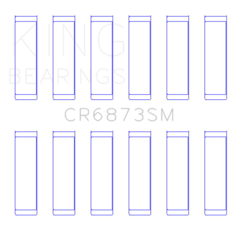 King Engine Bearings CR6873SM King Toyota 2GR-FE/3GR-FE Connecting Rod Bearing Set