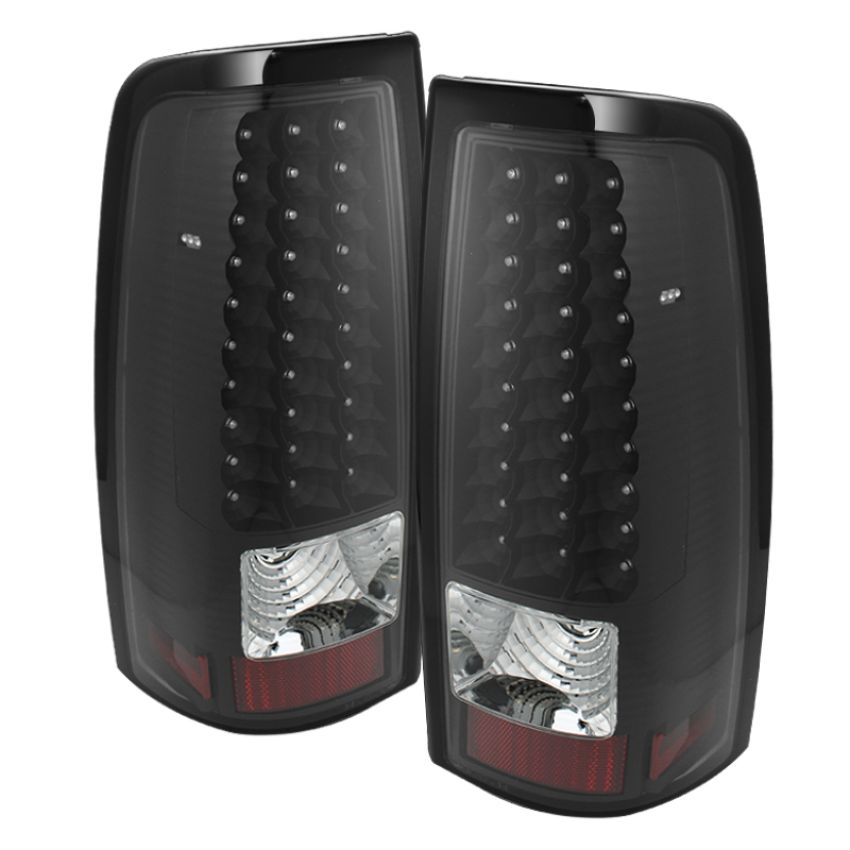 SPYDER 5008763 Xtune 03-06 Silverado 1500/2500 (Will Not Fit Stepside) LED Tail Lights Black ALT-ON-CS03-LED-BK