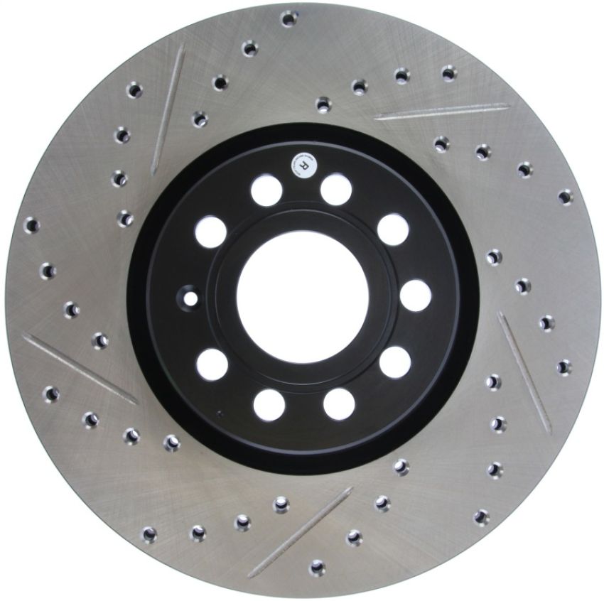 Stoptech 127.33098R Slotted & Drilled Sport Brake Rotor