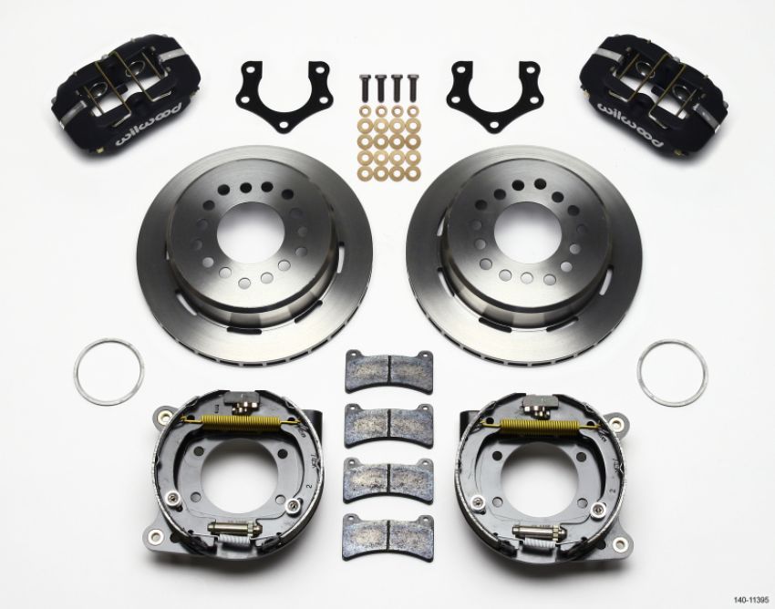 Wilwood 140-11395 Dynapro Low-Profile 11.00in P-Brake Kit Mopar/Dana 2.36in Off w/Snap Ring Brng