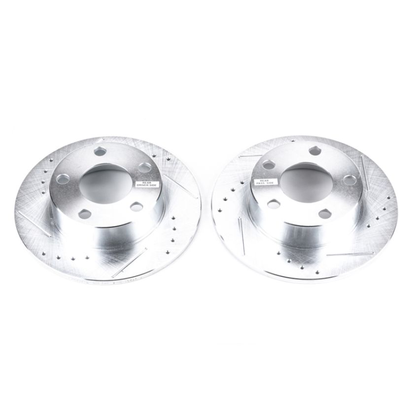 PowerStop EBR619XPR PowerStop Evolution Performance Drilled, Slotted & Plated Brake Rotor Pair
